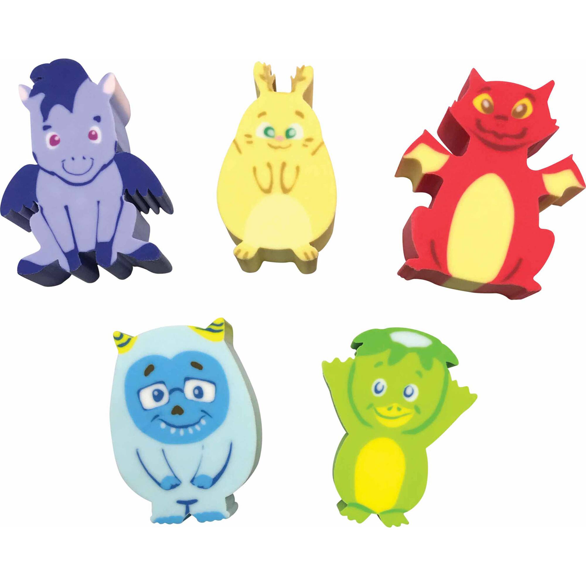 Teacher Created Resources Whatsits™ Fantasy Friends Collectible Erasers Mystery Pack, 2 Packs of 20